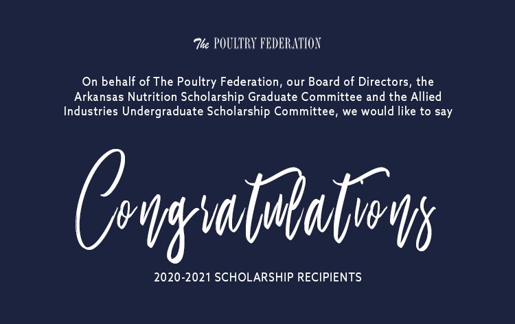 The Poultry Federation Awards $166,000 in Scholarships to 61 Students in Arkansas, Missouri and Oklahoma