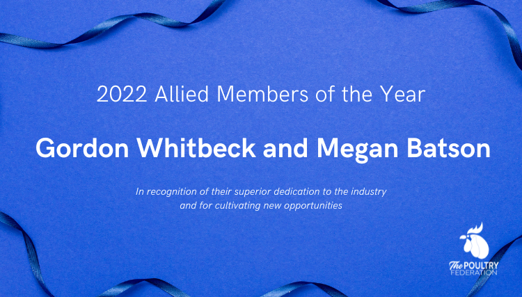 The Poultry Federation Names Megan Batson and Gordon Whitbeck as the 2022 Allied Members of the Year