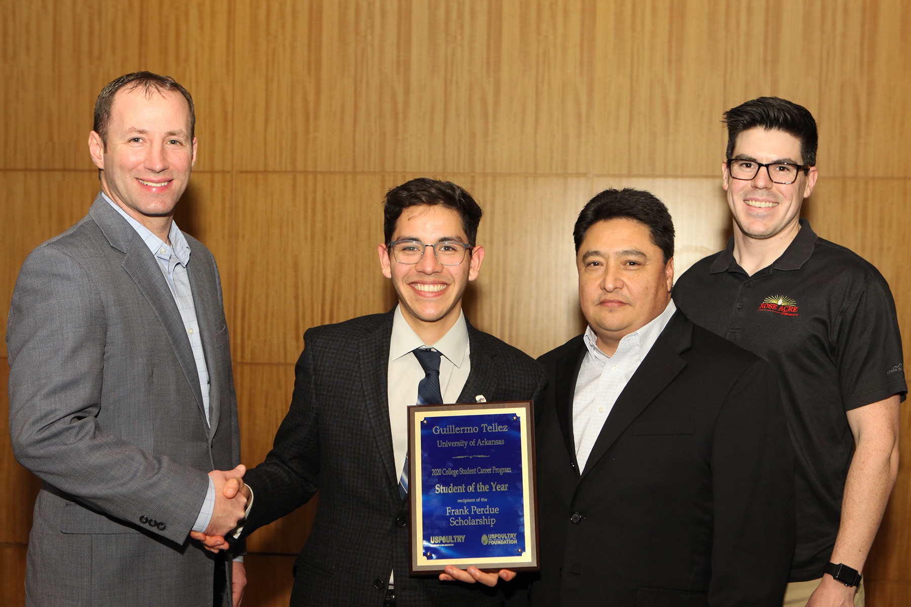 Frank Perdue Scholarship Student of the Year Awarded to Guillermo Tellez
