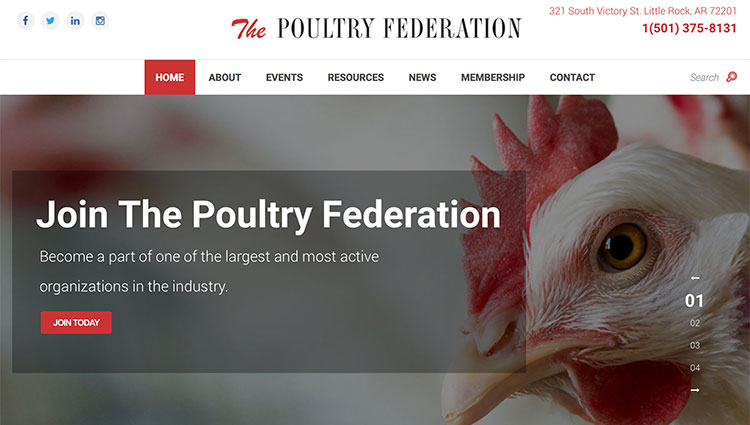 The Poultry Federation Announces Launch of Newly Designed Web Site
